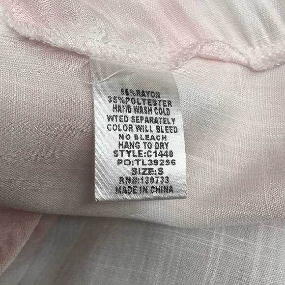 Pink Striped Sleeveless Draped Lapel Vest - Picture 5 of 5